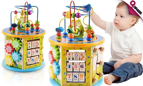 8-in-1 Educational Wooden Toy!
